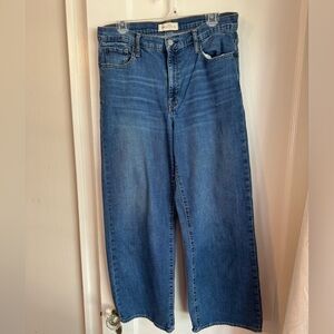 Gap wide leg high rise jeans